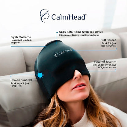 CalmHead™ Soğuk Terapi Migren ve Baş Ağrısı Şapkası