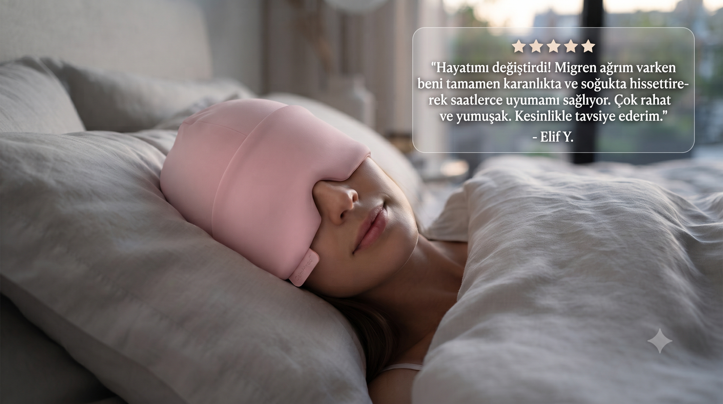 CalmHead™ Soğuk Terapi Migren ve Baş Ağrısı Şapkası
